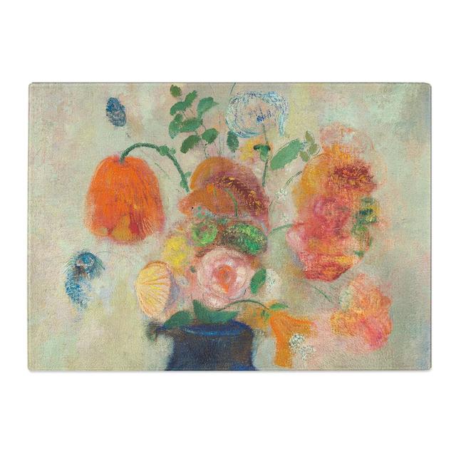 Vase of Flowers Vol.4 by Odilon Redon Chopping Board East Urban Home Size: 20cm W x 28.5cm L on Productcaster.