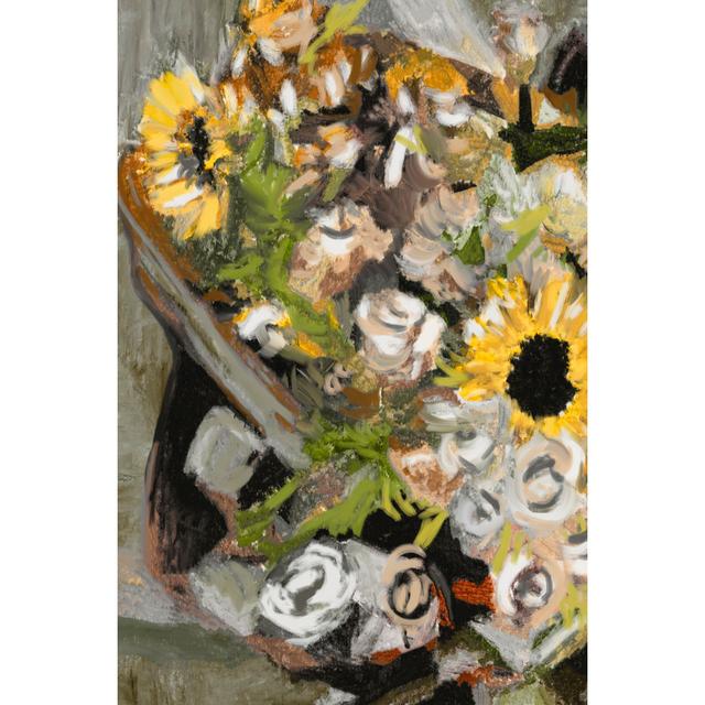 Sunflower Bouquet I by Melissa Wang - Wrapped Canvas Painting August Grove Size: 122cm H x 81cm W x 3.8cm D on Productcaster.