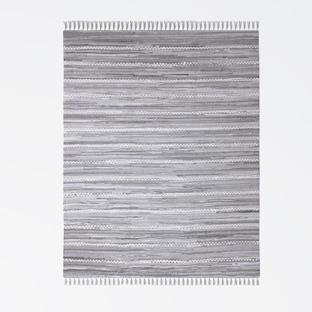 Chindi Renova, recycled materials Rug 17 Stories Colour: Grey/Brown/Blue, Rug Size: Rectangular 170 x 120cm on Productcaster.