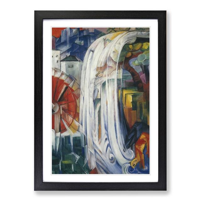 The Bewitched Mill by Franz Marc - Picture Frame Painting East Urban Home Size: 65cm H x 48cm W x 2cm D, Frame Option: Black Framed on Productcaster.