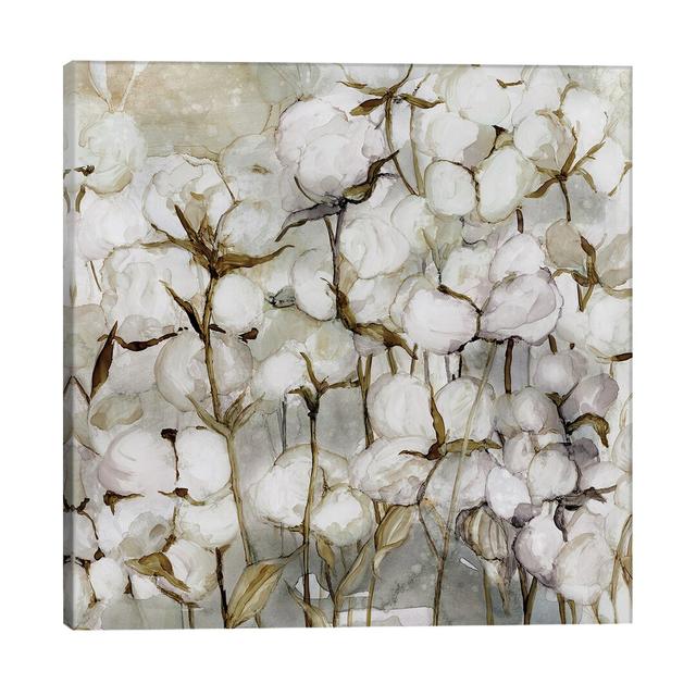 Cotton Field by Carol Robinson - Art Print on Canvas Brambly Cottage Size: 30.48cm H x 30.48cm W x 1.91cm D, Frame Option: No Frame on Productcaster.