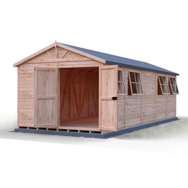 Mammoth 10 ft x 25 ft Shiplap Workshop Shire GB on Productcaster.