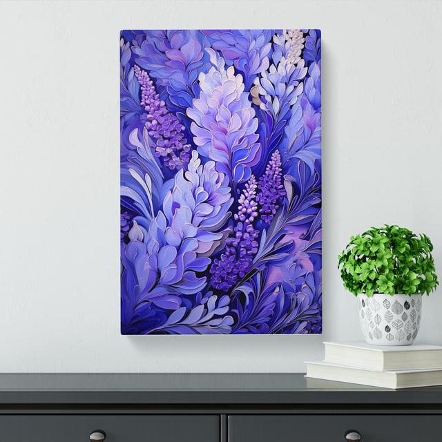 Lavender Flower Orphism Art No.2 - No Frame Print Lily Manor Size: 60cm H x 40cm W x 3cm D on Productcaster.