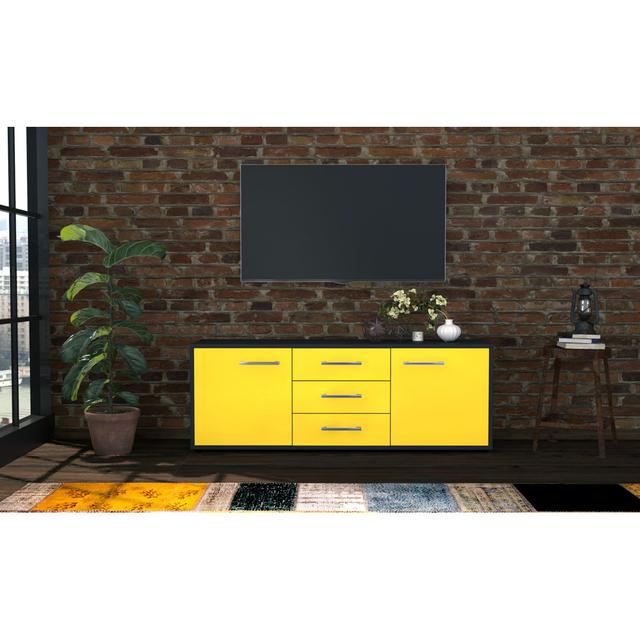 Althera TV Stand Latitude Run Colour: Yellow and anthracite on Productcaster.