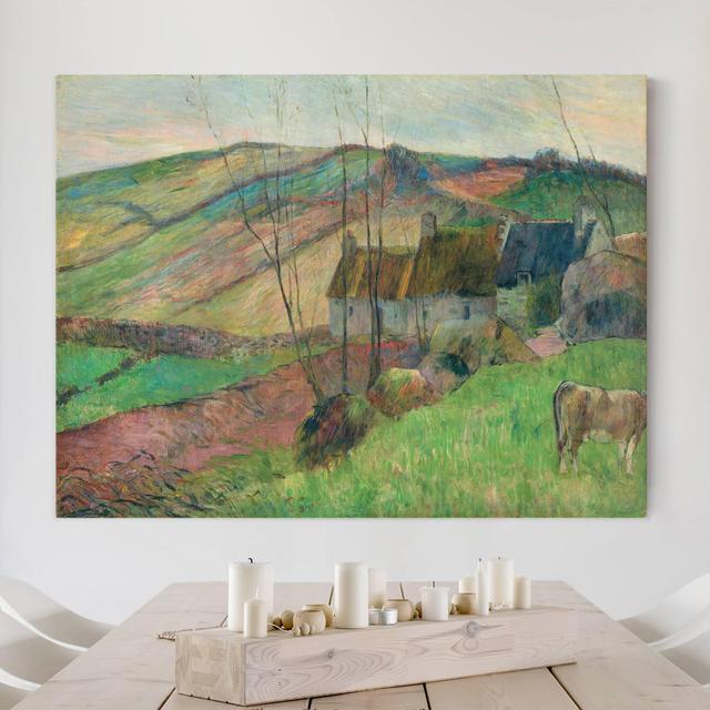 Leinwandbild Bauernhäuser am Fuß des Mont Sainte-Marguerite von Paul Gauguin Sommerallee Größe: 75 cm H x 100 cm B on Productcaster.