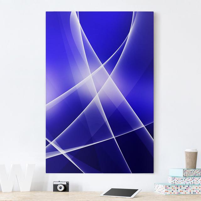 Blue Dance Art Print on Canvas Ivy Bronx Size: 60cm H x 40cm W on Productcaster.