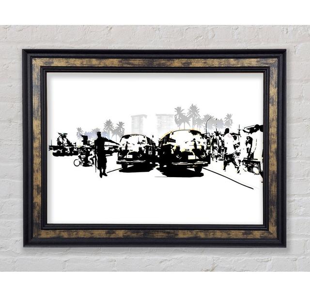 Boy Street Racers - Single Picture Frame Art Prints Bright Star Size: 42cm H x 59.7cm W on Productcaster.