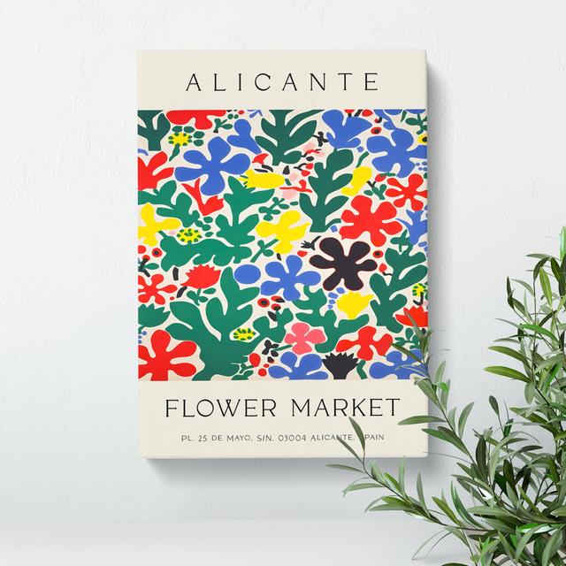 Alicante Flower Market Exhibition No.7 George Oliver Size: 60cm H x 40cm W x 3cm D on Productcaster.