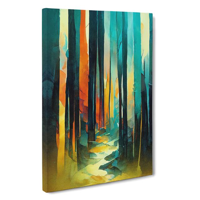 Unique Forest No.1 Abstract - Wrapped Canvas Graphic Art Alpen Home Size: 76cm H x 50cm W x 3cm D on Productcaster.