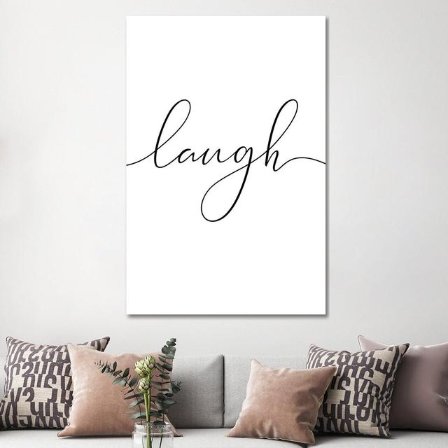 Laugh by Nouveau Prints - Wrapped Canvas Gallery-Wrapped Canvas Giclée Latitude Run Size: 152.4cm H x 101.6cm W x 3.81cm D on Productcaster.