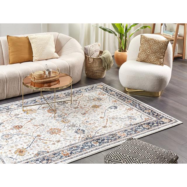 Berenguer Beige/Blue Rug Latitude Vive Rug Size: Rectangle 160 x 230cm on Productcaster.