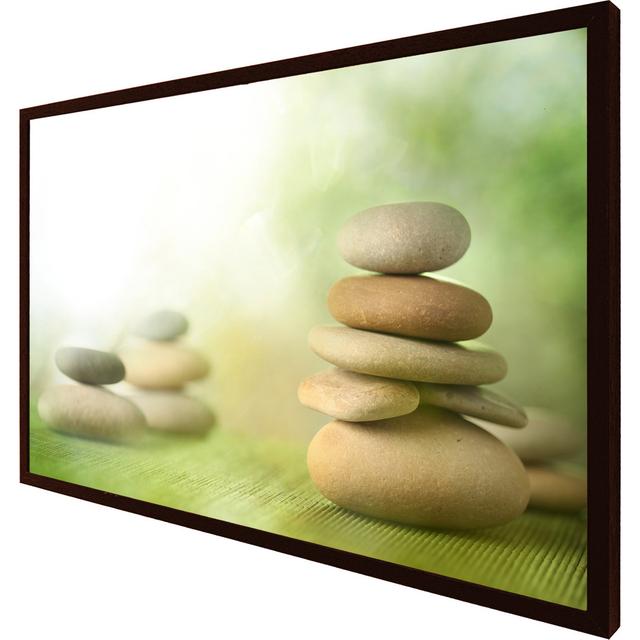 Wherry Rock Garden - Single Picture Frame Art Prints Latitude Run Size: 31cm H x 41cm W x 4cm D, Frame Option: Brown Framed on Productcaster.