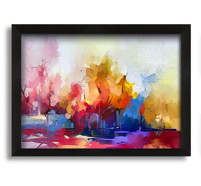 Summer Colour Explosion Framed Print Ivy Bronx Size: 30cm H x 42cm W x 10cm D on Productcaster.