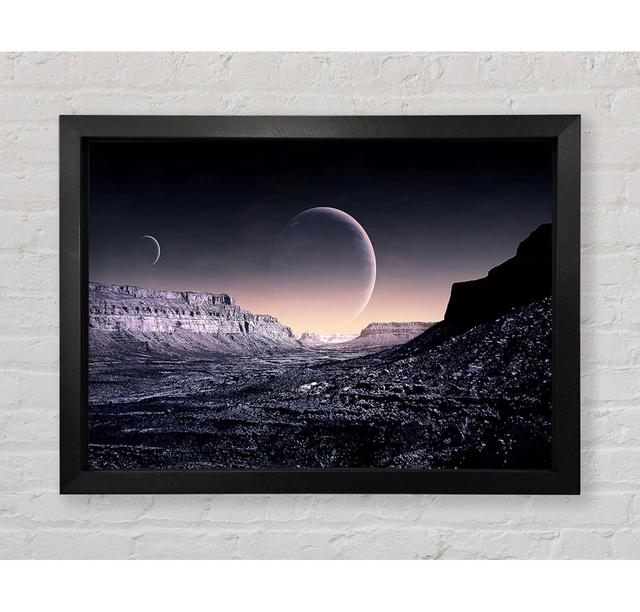 Planes On Sky Fantasy - Single Picture Frame Art Prints Ebern Designs Size: 59.1cm H x 84.1cm W x 3.4cm D on Productcaster.