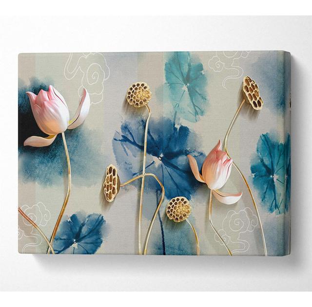 Stunning Flower Pose - Wrapped Canvas Graphic Art Latitude Vive Size: 66cm H x 106.6cm W on Productcaster.