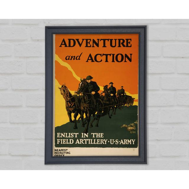 Adventure And Action Framed Print Rosalind Wheeler Size: 59.7cm H x 42cm W x 1.5cm D, Format: Natural Framed Paper on Productcaster.