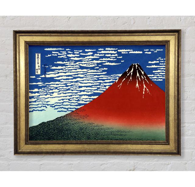 Red Southern Wind On Fiji On A Clear Morning by Hokusai - Single Picture Frame Art Prints Bright Star Size: 29.7cm H x 42cm W x 8cm D on Productcaster.