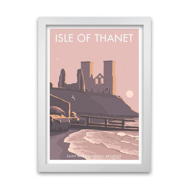 Reculver by Stephen Millership - Graphic Art Print on Paper East Urban Home Frame Options: White, Size: 29.7 cm H x 21 cm W x 5 cm D on Productcaster.