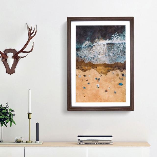 Blacks Beach in San Diego Cali - Picture Frame Graphic Art Print East Urban Home Frame Option: Walnut Framed, Size: 63cm H x 45cm W x 2cm D on Productcaster.