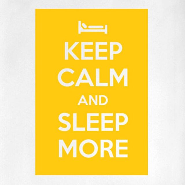 Keep Calm and Sleep More Door Room Wall Sticker Maturi Colour: Dark Yellow on Productcaster.