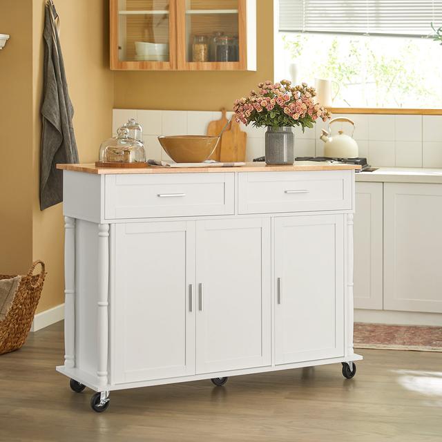 Kitchen Island Kitchen Storage Trolley Mobile Kitchen Cabinet Ophelia & Co. on Productcaster.