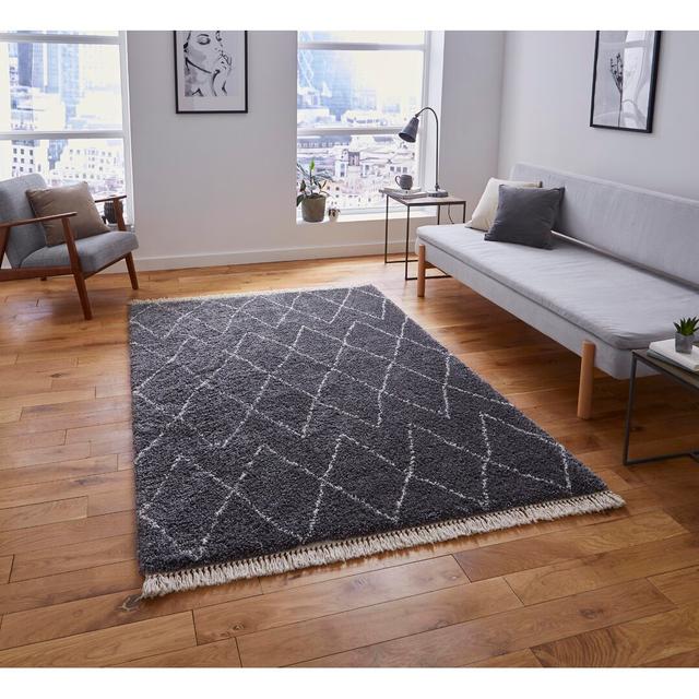 Wagner Grey Rug Mikado Living Rug Size: Rectangle 160 x 230cm on Productcaster.