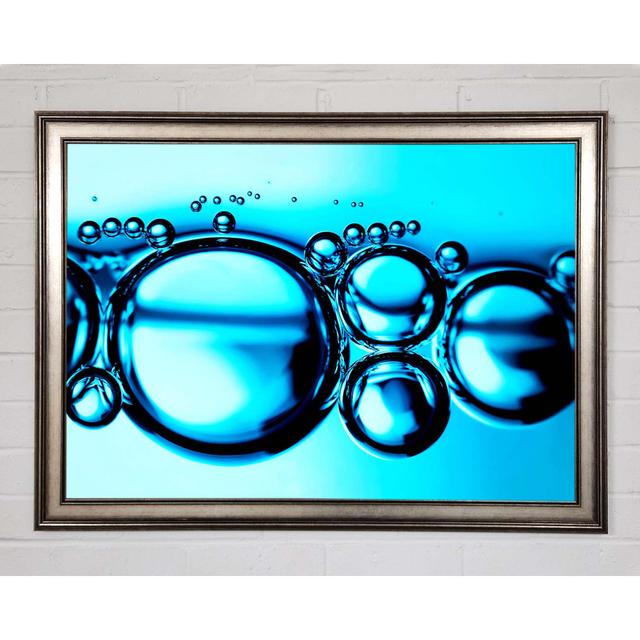 Liquid Bubbles Framed Print Highland Dunes Size: 29.7cm H x 42cm W x 1.5cm D, Format: Gunmetal Framed Paper on Productcaster.