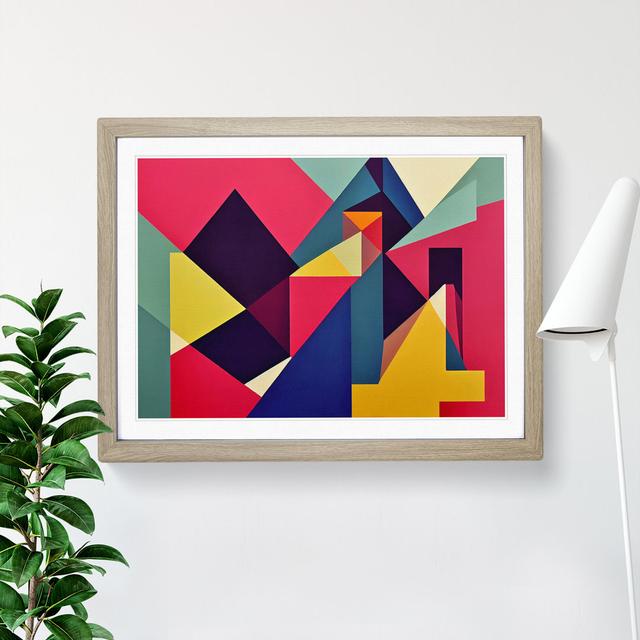 Shapes - Picture Frame Graphic Art Metro Lane Size: 25cm H x 34cm W, Frame Colour: Oak Framed on Productcaster.