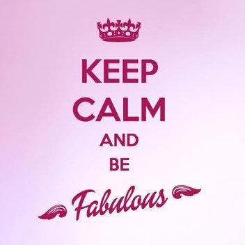 Keep Calm And Be Fabulous Wall Sticker 17 Stories Colour: Grey, Size: Large on Productcaster.