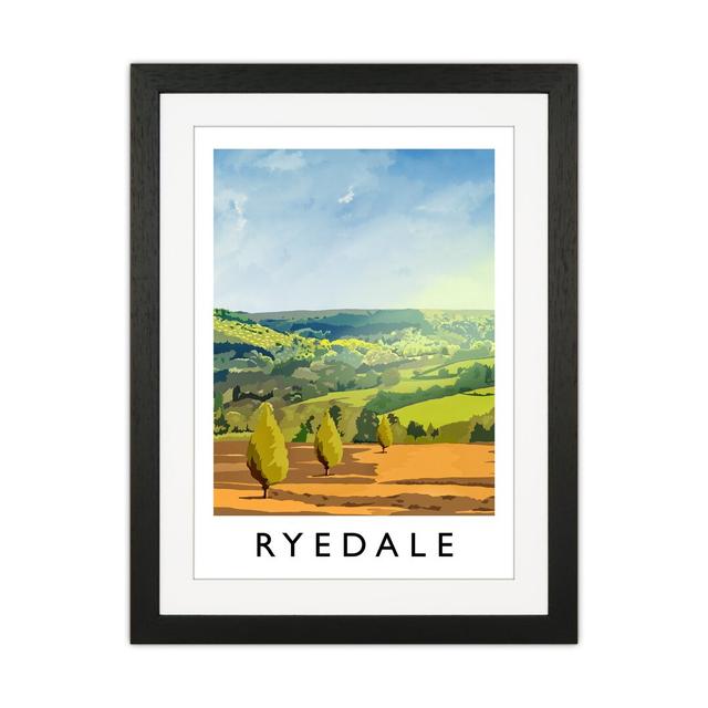 Ryedale Portrait by Richard O'Neill - Graphic Art Corrigan Studio Format: Black Framed, Size: 43.5cm H x 33.5cm W x 3cm D on Productcaster.