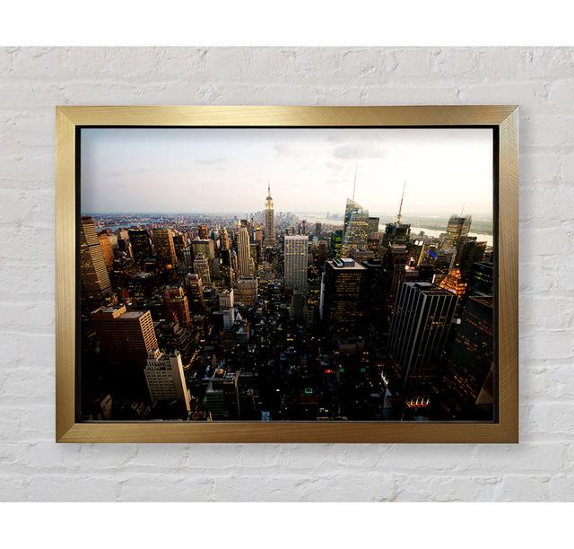 New York City By Day - Single Picture Frame Art Prints Bright Star Size: 84.1cm H x 118.9cm W x 3.4cm D on Productcaster.