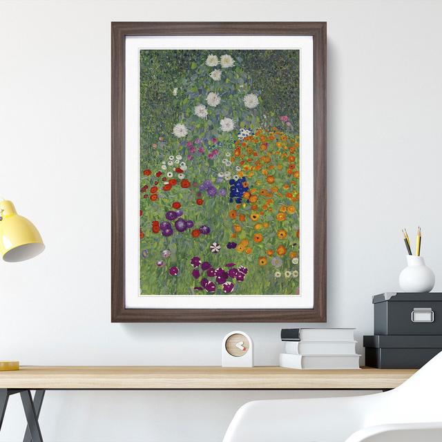 Flower Garden Vol.2 by Gustav Klimt - Picture Frame Painting East Urban Home Size: 48cm H x 36cm W x 2cm D, Frame Option: Walnut Framed on Productcaster.