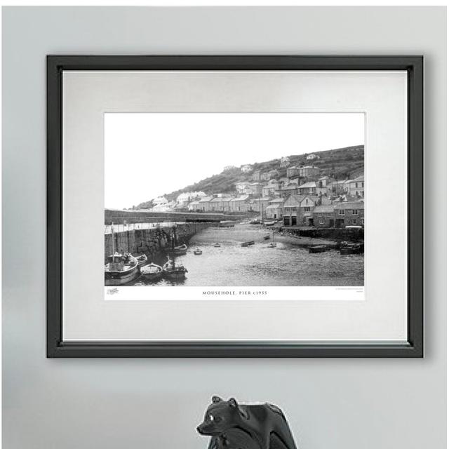 'Mousehole, Pier C1955' - Picture Frame Photograph Print on Paper The Francis Frith Collection Size: 60cm H x 80cm W x 2.3cm D on Productcaster.