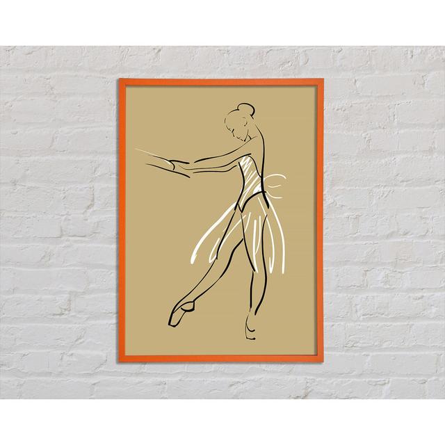 Antanay Beige White Ballerina 3 - Single Picture Frame Art Prints Canora Grey Size: 59.7cm H x 84.1cm W x 2cm D on Productcaster.