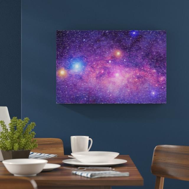 Leinwandbild „Wunderbarer Blick in das Universum“, Grafikdruck East Urban Home Größe: 80 cm H x 120 cm B on Productcaster.