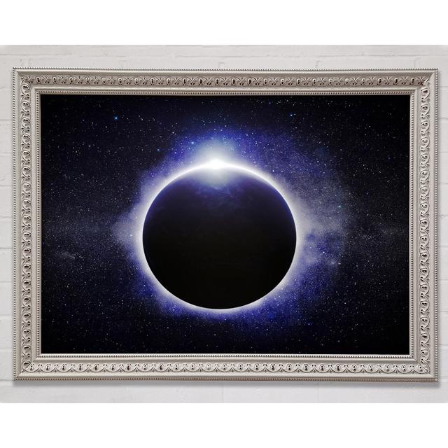 Blue Purple Planet - Single Picture Frame Print Bright Star Size: 84.1cm H x 118.9cm W on Productcaster.