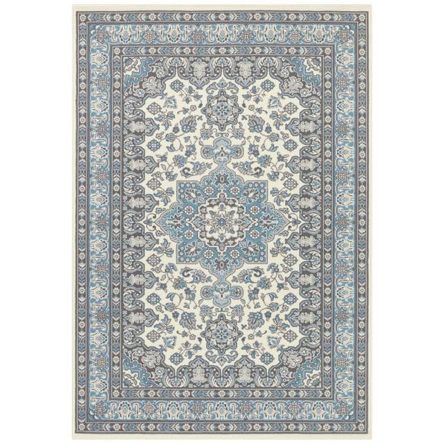 Täbriz Orient Teppich - Kurzflor Orientalisch für Wohnzimmer, Esszimmer, Flur - Himmelblau Nouristan Teppichgröße: Rechteck 160 x 230 cm on Productcaster.