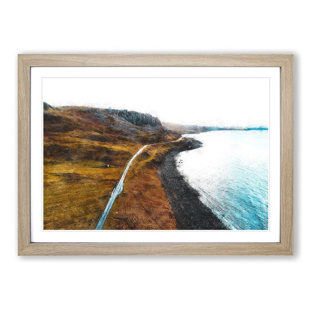 Coast of Isle of Skye in Scotland - Picture Frame Graphic Art Print East Urban Home Size: 45cm H x 63cm W x 2cm D, Frame Option: Oak Framed on Productcaster.