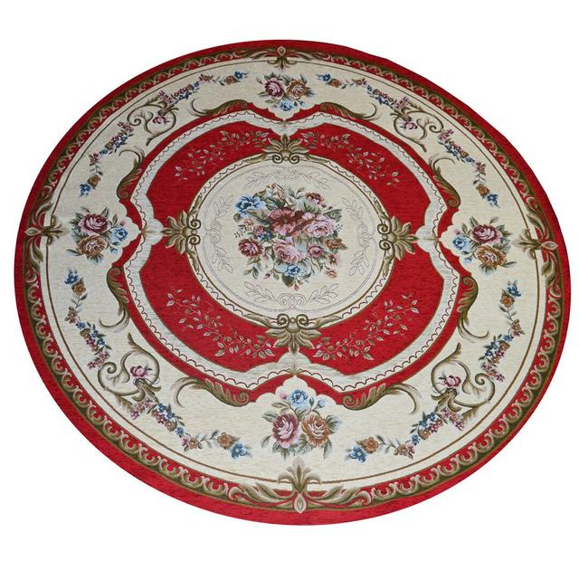 Round Flatweave Rug in Red by Astoria Grand on Productcaster.