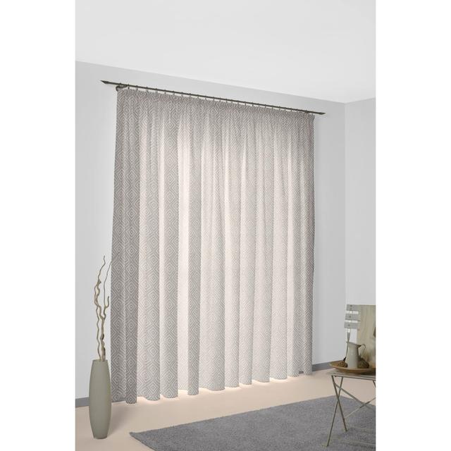 Aberdene Room Darkening Curtains Panel Gracie Oaks Panel Size: 245cm H x 132cm W, Curtain Colour: Brown on Productcaster.