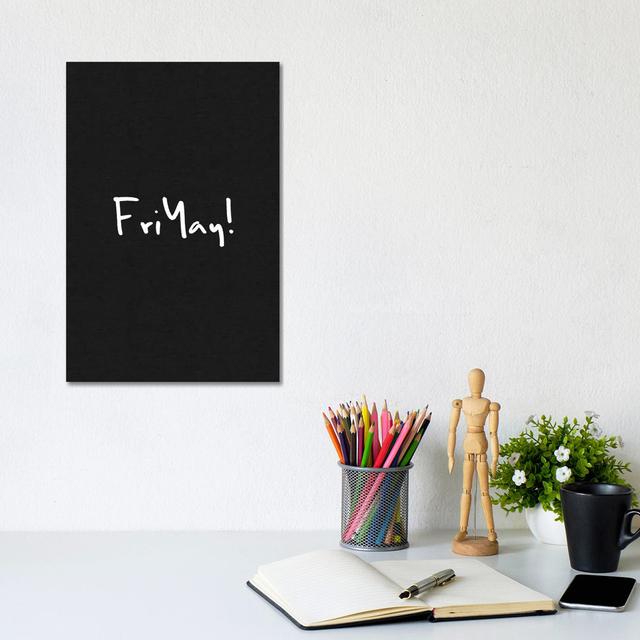 Friyay! by Orara Studio - Wrapped Canvas Art Prints Happy Larry Size: 30.48cm H x 20.32cm W x 1.91cm D on Productcaster.