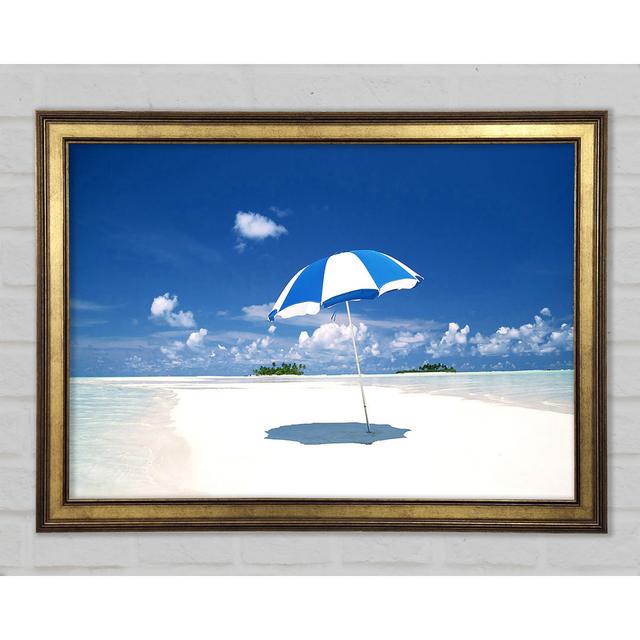 Beach And Sea Of Hawaii- Framed Print House of Hampton Size: 84.1cm H x 118.9cm W x 1.5cm D on Productcaster.