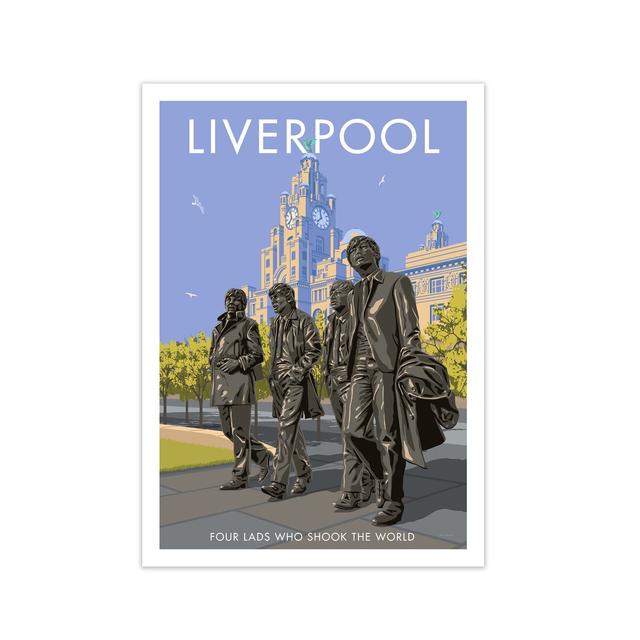 'Liverpool' Graphict Art East Urban Home Size: 42 cm H x 59.4 cm W x 1 cm D, Frame Options: No Frame on Productcaster.