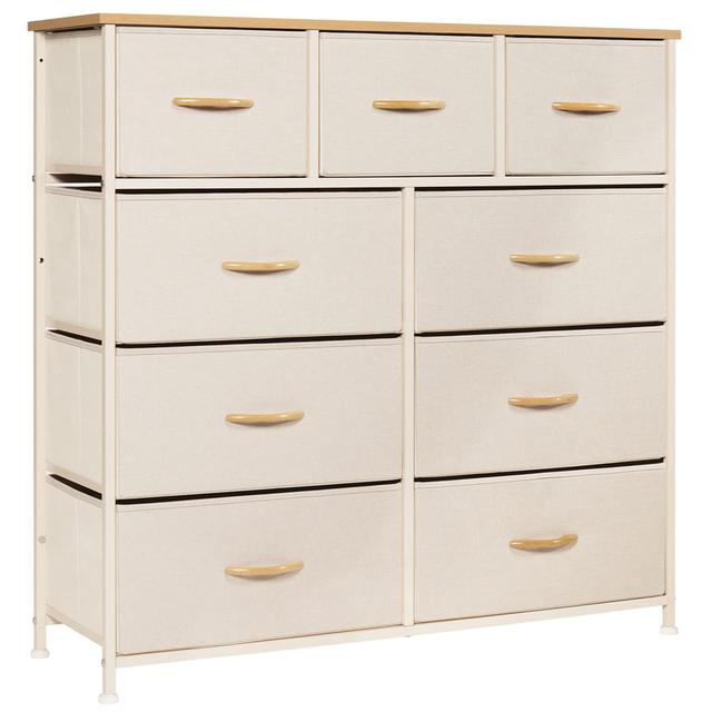 Olson 9 - Drawer Chest of Drawers Rebrilliant Colour: Beige on Productcaster.