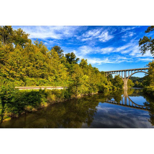 Railroad Cuyahoga River by Unknown - Wrapped Canvas Photograph 17 Stories Size: 20cm H x 30cm W on Productcaster.