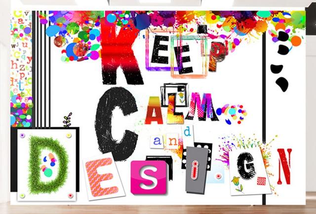 Keep Calm and Design 2.8m x 400cm Wallpaper East Urban Home Size: 300 cm x 210 cm on Productcaster.