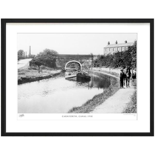 'Carnforth, Canal 1918' - Picture Frame Photograph Print on Paper The Francis Frith Collection Size: 40cm H x 50cm W x 2.3cm D on Productcaster.