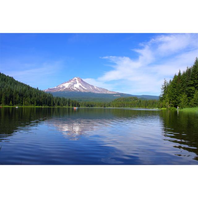 Mt. Hood At Trillium Lake by Svanblar - Wrapped Canvas Print Alpen Home Size: 30cm H x 46cm W on Productcaster.