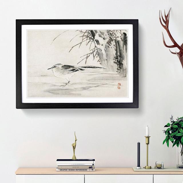 Spotted Sandpiper by Kono Baireir - Picture Frame Painting Print East Urban Home Size: 36cm H x 48cm W x 2cm D, Frame Option: Black Framed on Productcaster.