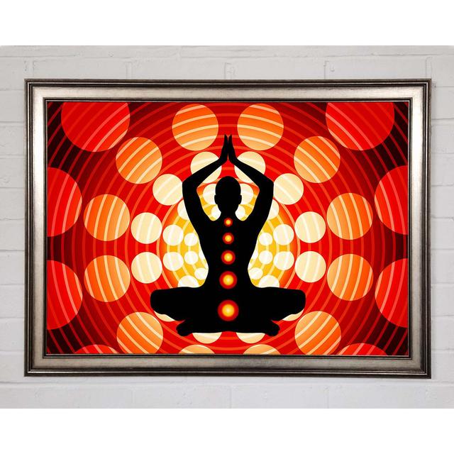 Chakras Body Balance - Single Picture Frame Art Prints Ivy Bronx Size: 42cm H x 59.7cm W on Productcaster.